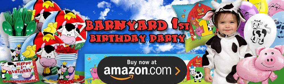 Barnyard 1st Birthday Party Supplies
