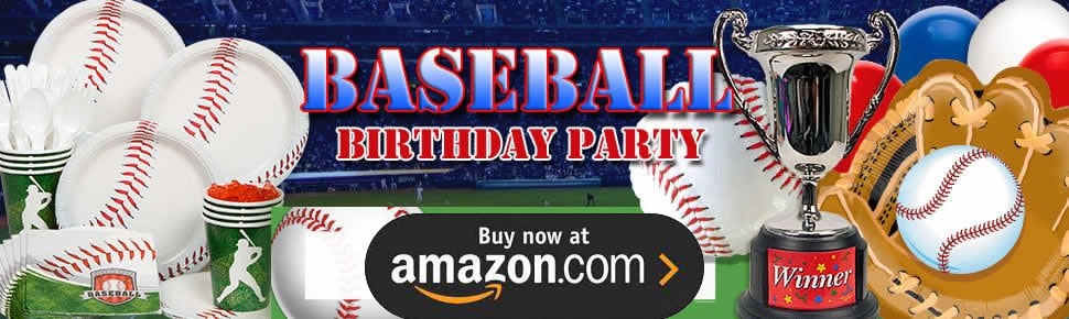 Baseball Time Personalized Party Supplies