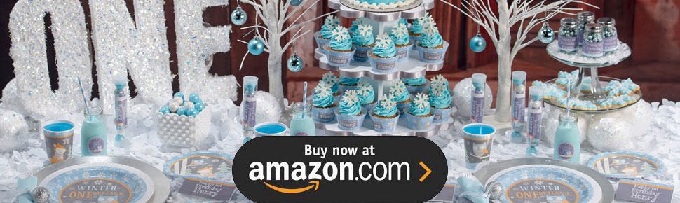 Blue Winter ONEderland Party Supplies