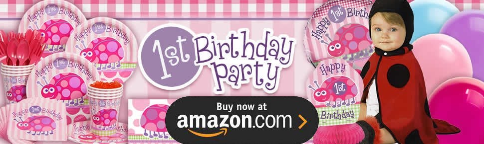 First Birthday Ladybug Party Supplies