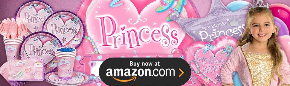 Birthday Princess 1st Birthday Personalized Party Supplies