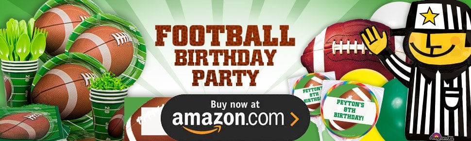 Football Game Time Personalized Party Supplies