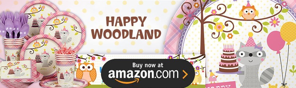 Happy Woodland Girl Party Supplies