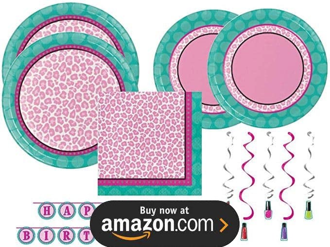 Leopard Print Spa Party Supplies