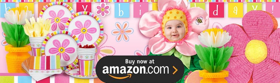 Pink Flower Cheer Party Supplies