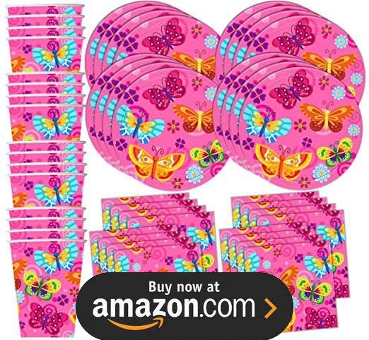 Whimsical Pink Butterfly Party Supplies